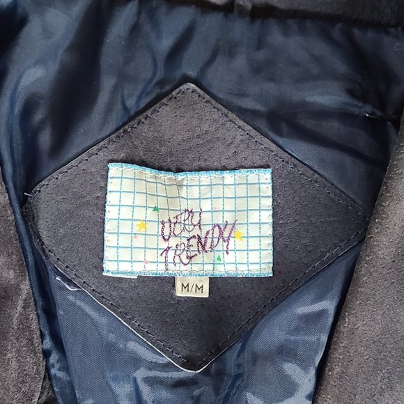 Vintage blue leather western fringe tasseled jacket womens small/medium - Picture 6 of 8